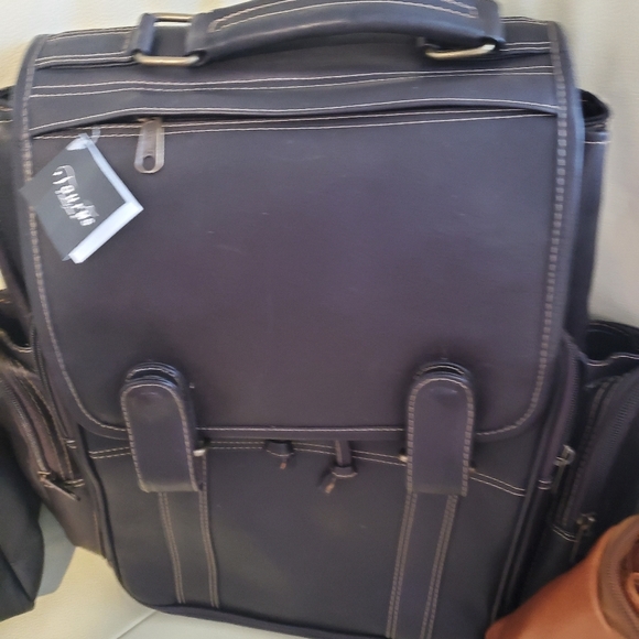 Genuine leather backpack